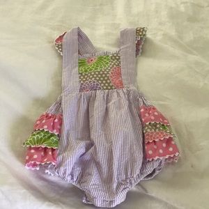 Stelly belly ruffled one piece for baby girl